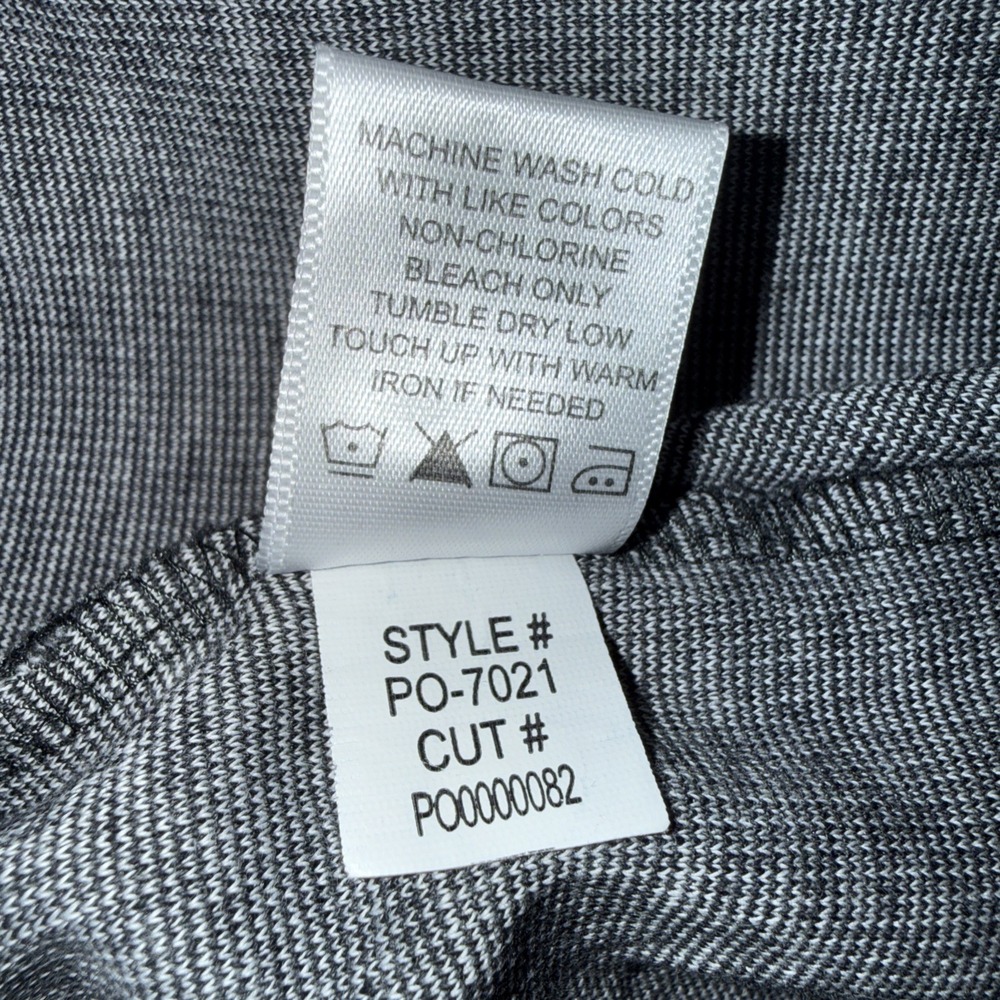 Mizzen + Main 1/4 Zip Lightweight Pullover Men's XL Grey Soft Cotton Blend - Picture 4 of 8